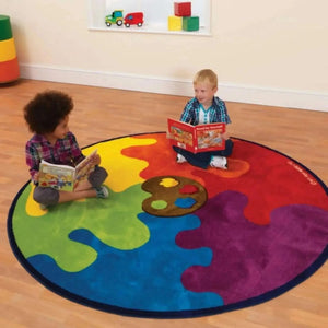 Rainbow Colour Palette Carpet-Rainbow Colour Palette Carpet