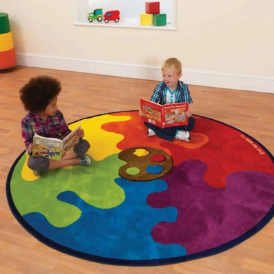 Rainbow Colour Palette Carpet-Rainbow Colour Palette Carpet