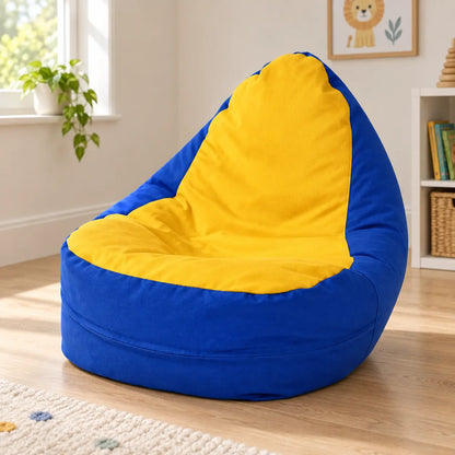 Rainbow Easy Clean Bean Bag Chair in a family home playroom