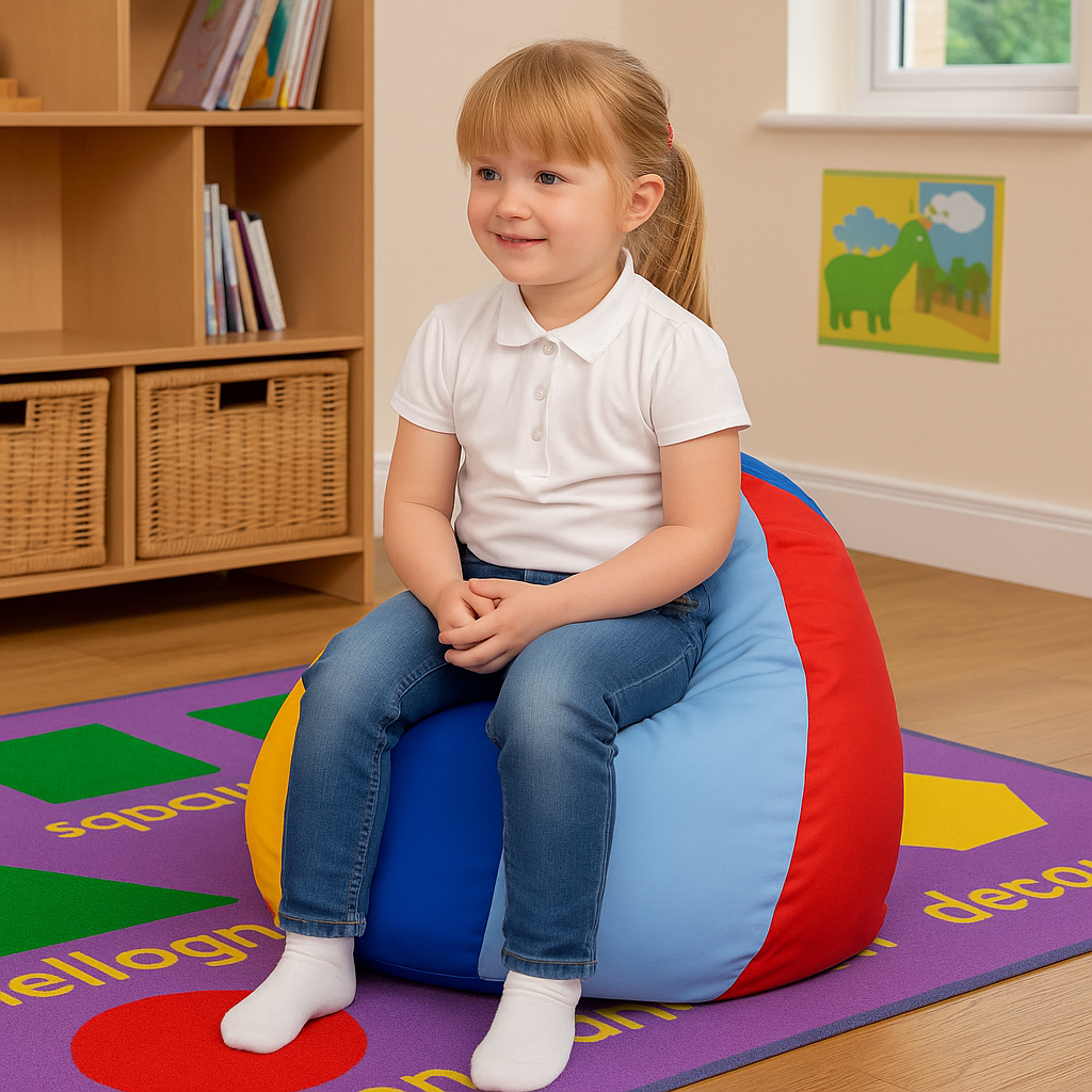 Rainbow Easy Clean Pear Bean Bag