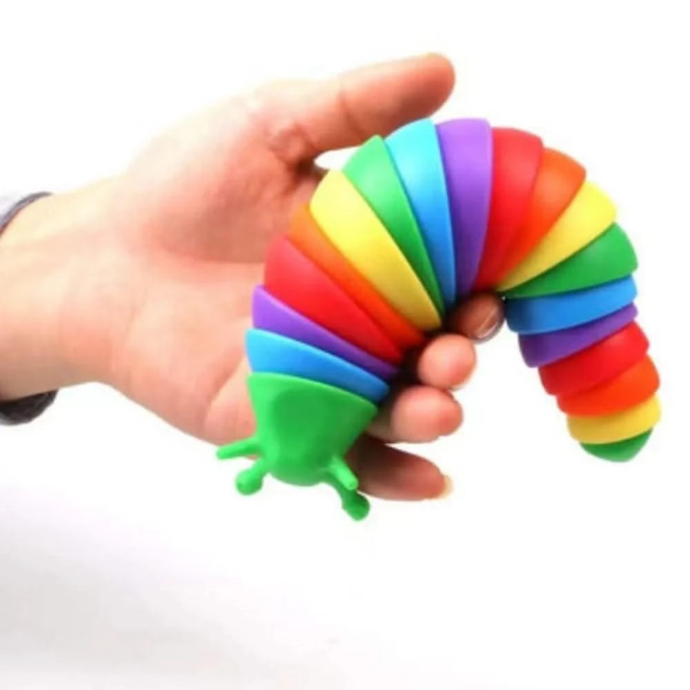 Rainbow Fidget Slug-Rainbow Fidget Slug