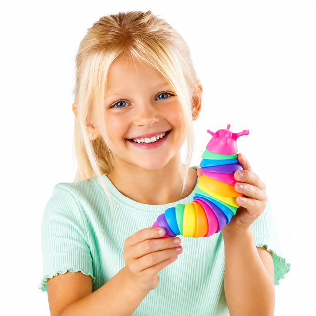 Rainbow Fidget Slug-Rainbow Fidget Slug