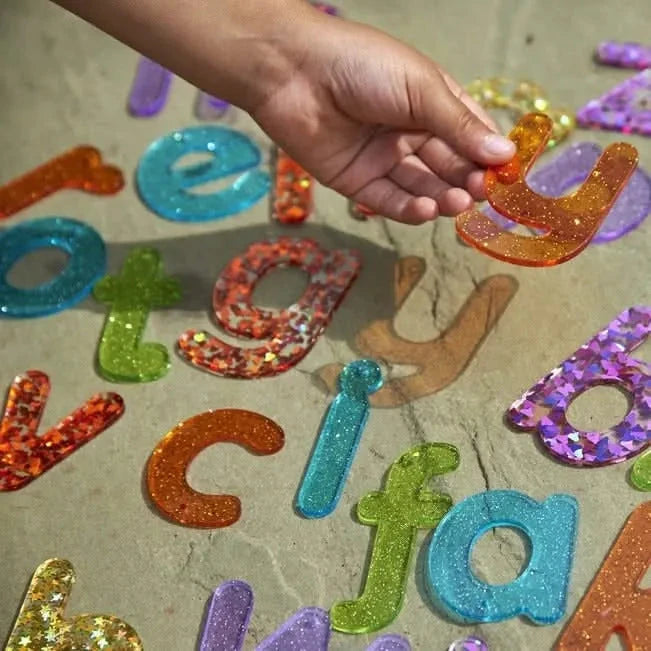 Rainbow Glitter Letters - Pk26-Rainbow Glitter Letters - Pk26