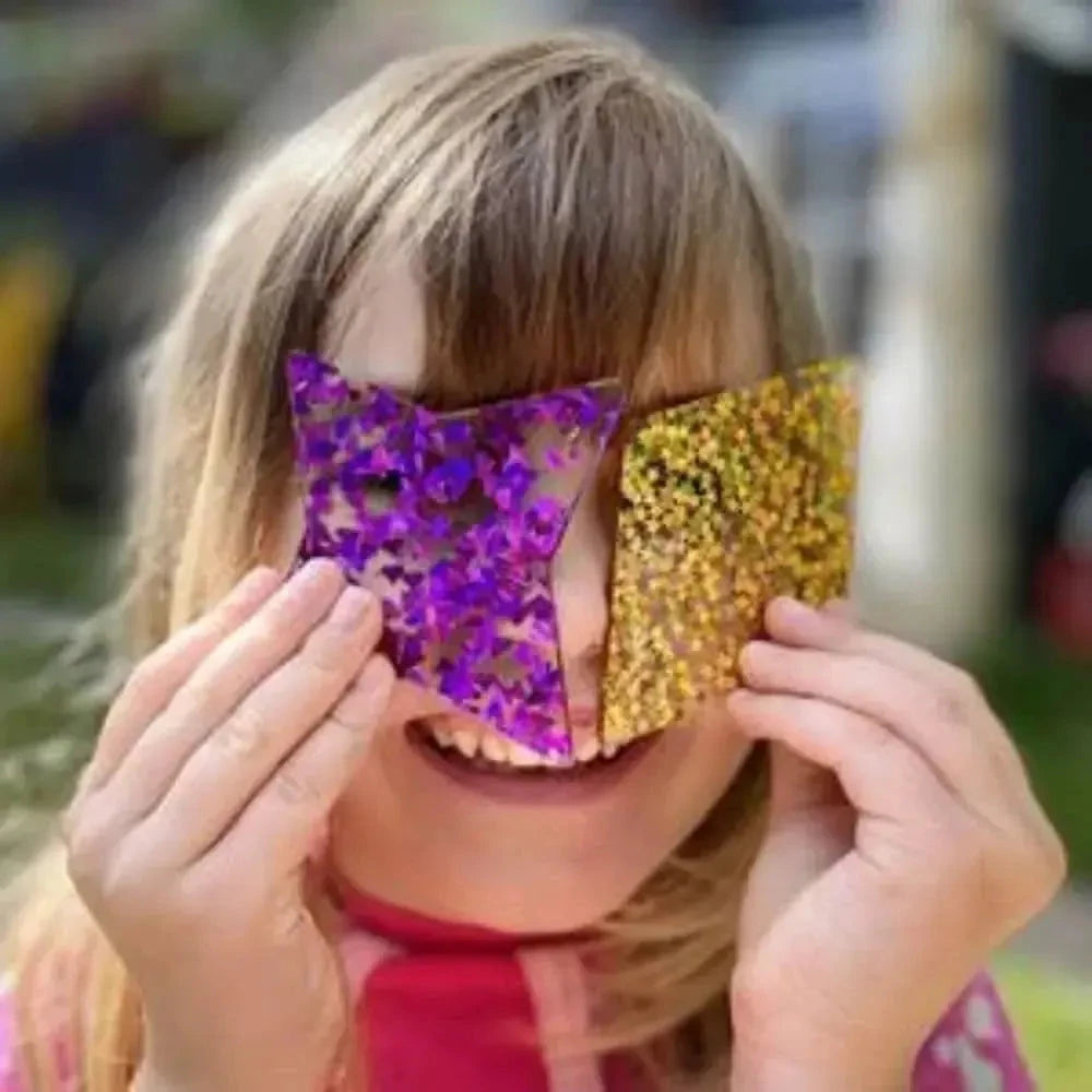 Rainbow Glitter Shapes-Rainbow Glitter Shapes