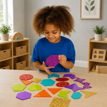 Rainbow Glitter Shapes-Rainbow Glitter Shapes