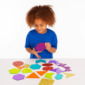 Rainbow Glitter Shapes-Rainbow Glitter Shapes