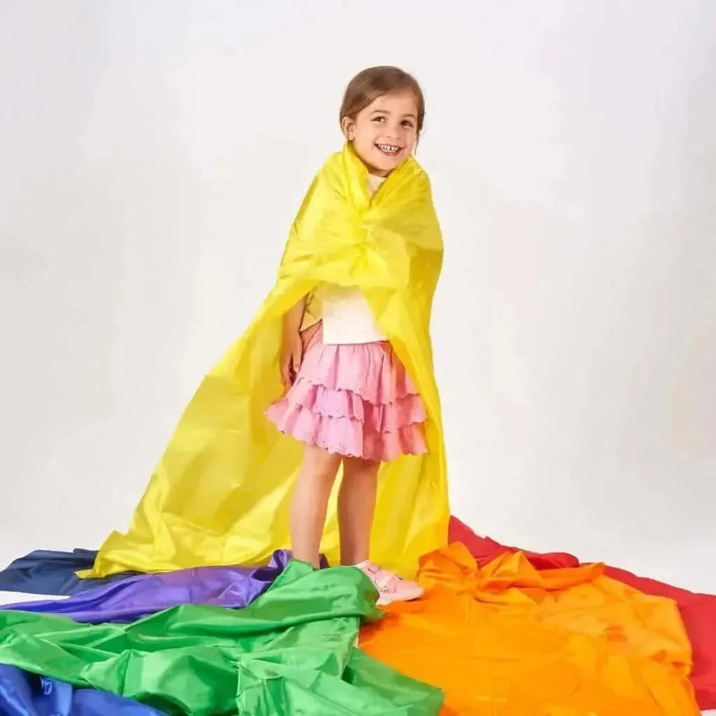 Rainbow Habutae Fabric Pack of 7-Rainbow Habutae Fabric Pack of 7