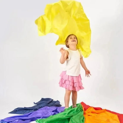 Rainbow Habutae Fabric Pack of 7-Rainbow Habutae Fabric Pack of 7