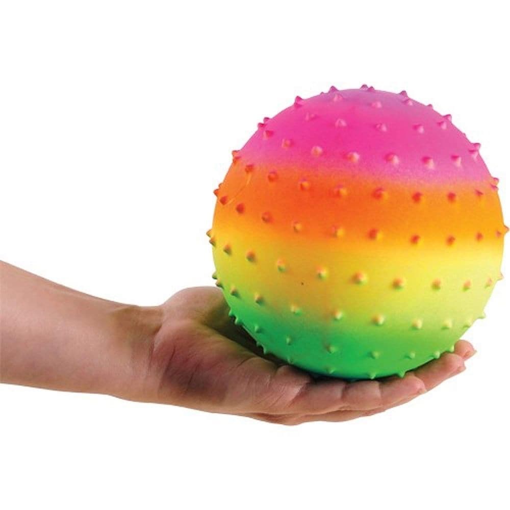 Rainbow Massage Ball, The Rainbow Coloured Massage Therapy Ball is an exceptional multi-sensory tool designed to engage children in a fun and therapeutic experience. Its unique features offer a range of benefits for kids of all ages, from tactile stimulation to motor skill development. Rainbow Massage Ball Features: Rainbow Coloured Bumpy Nodules: The surface of the ball is covered with vibrant, rainbow-coloured nodules that provide a stimulating tactile experience. Massage Therapy: The bumpy texture offers