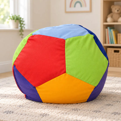 Rainbow Penta Bean Bag in a nursery quiet corner