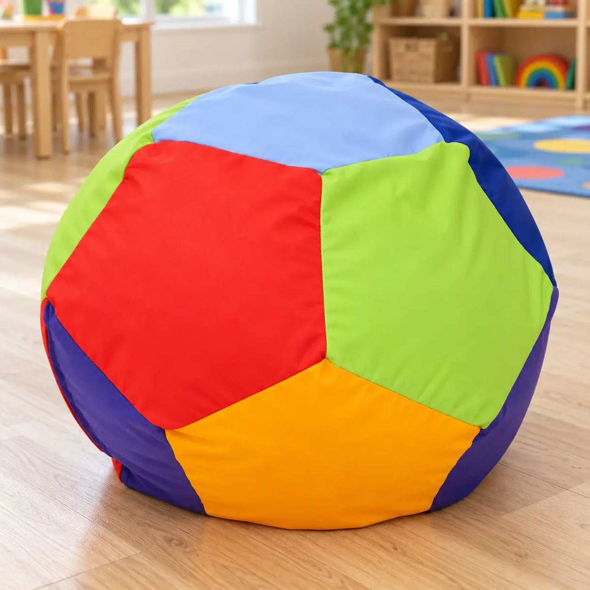 Rainbow Penta Bean Bag in an early years classroom
