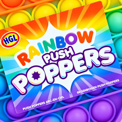 Rainbow Push Popper Fidget Toy-Rainbow Push Popper Fidget Toy