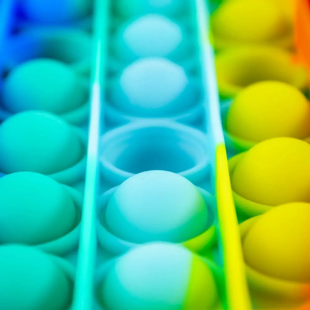 Rainbow Push Popper Fidget Toy-Rainbow Push Popper Fidget Toy