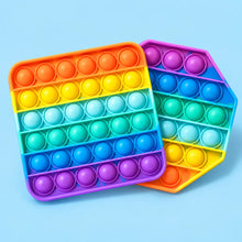 Rainbow Push Popper Fidget Toy-Rainbow Push Popper Fidget Toy