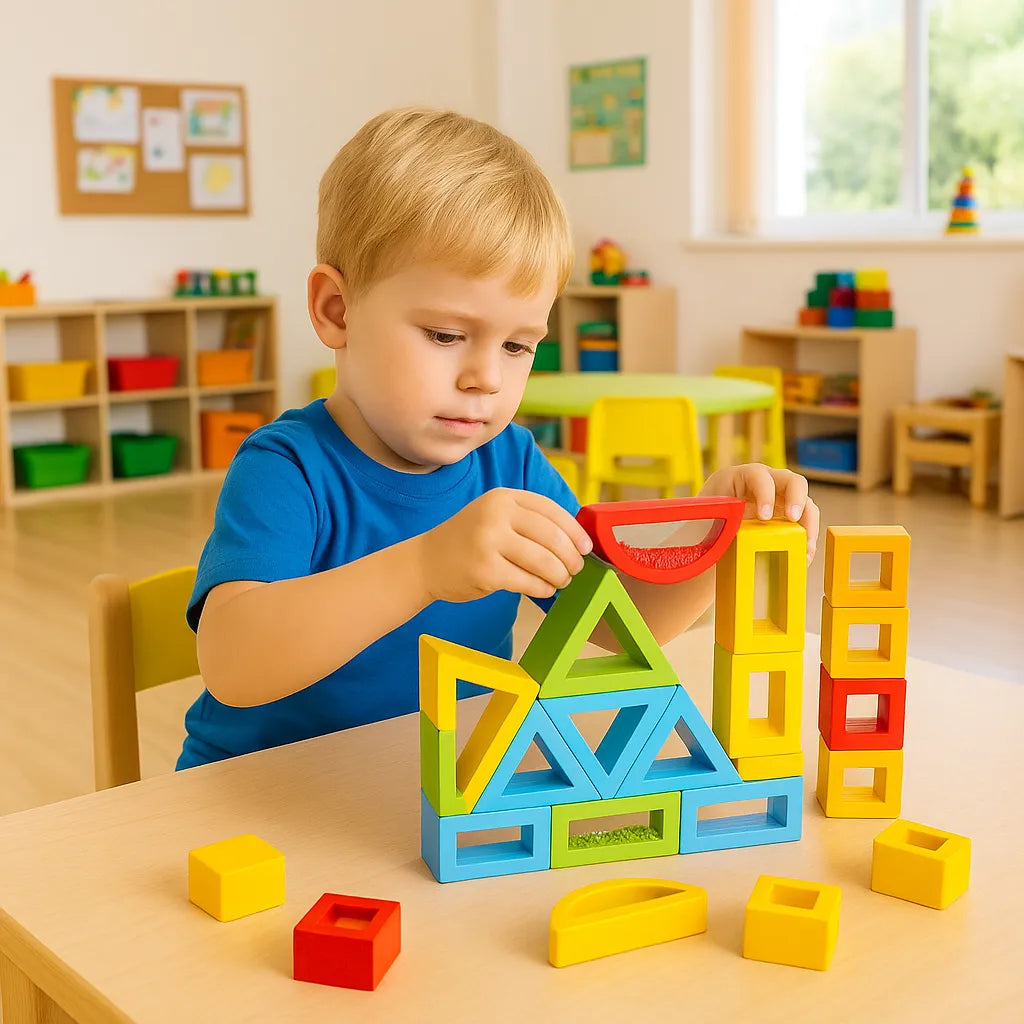 Rainbow Sensory Shapes-Rainbow Sensory Shapes