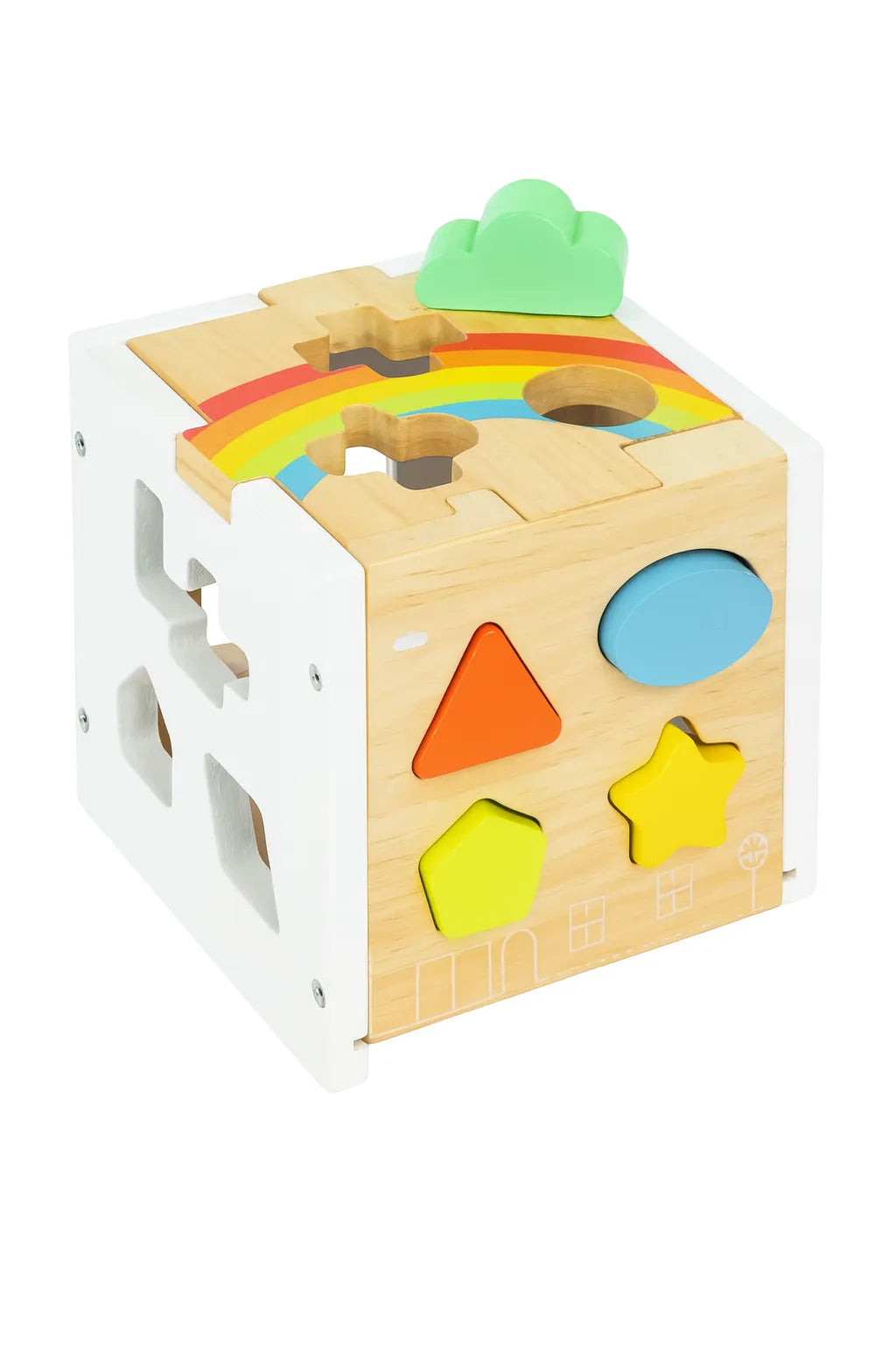 Rainbow Shape Sorting Cube-Rainbow Shape Sorting Cube