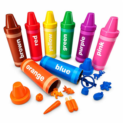 Rainbow Sorting Crayons-Rainbow Sorting Crayons