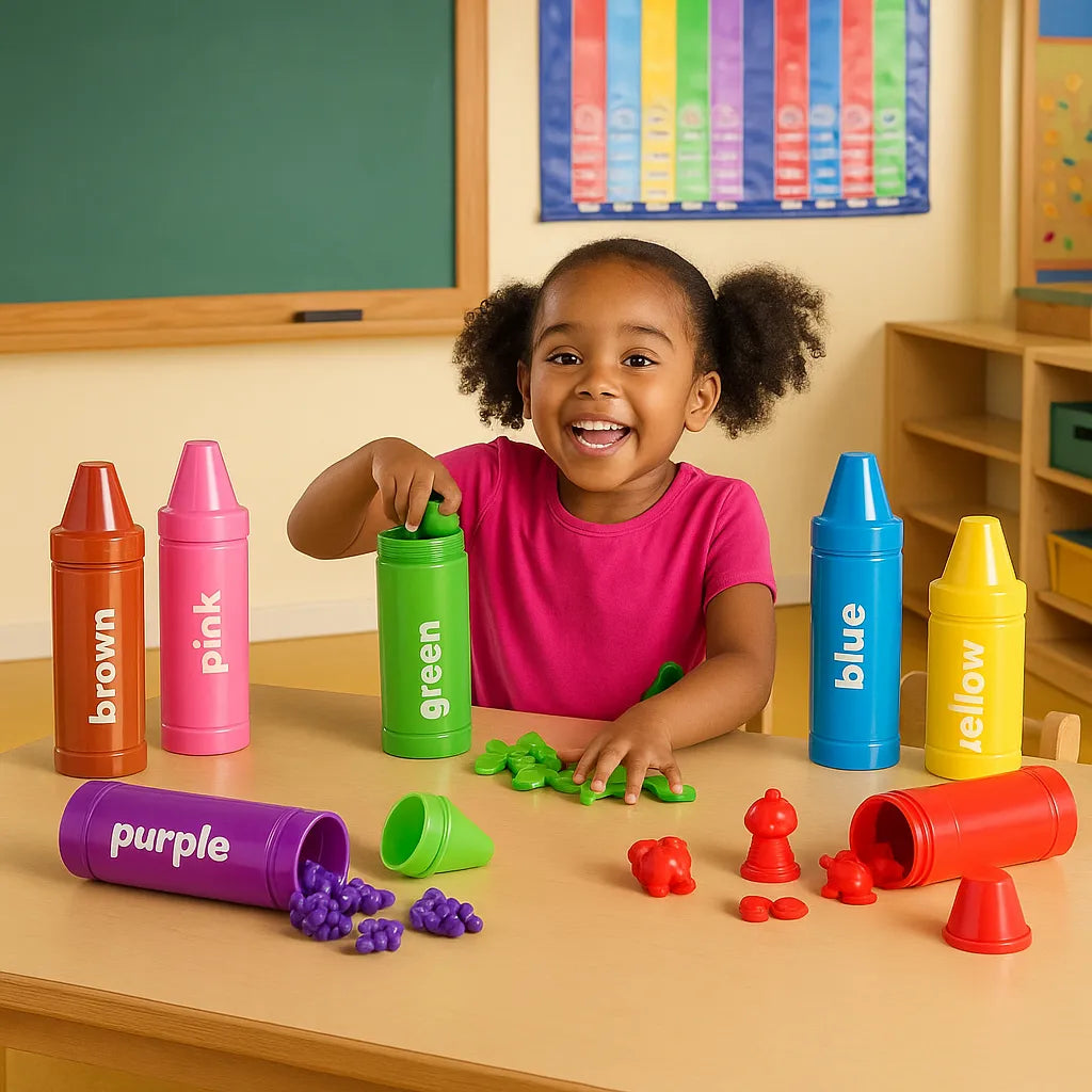 Rainbow Sorting Crayons-Rainbow Sorting Crayons