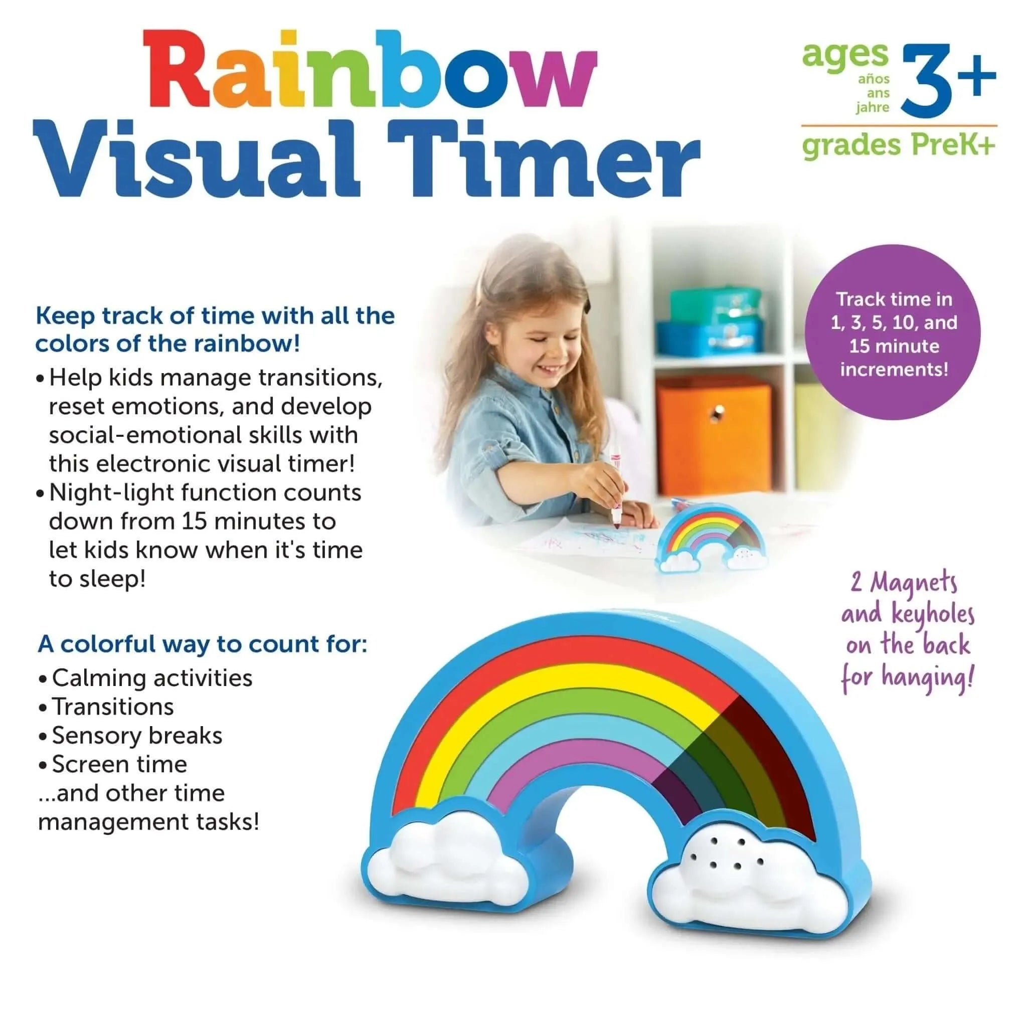 Rainbow Visual Timer,classroom timers,classroom timer resources ...