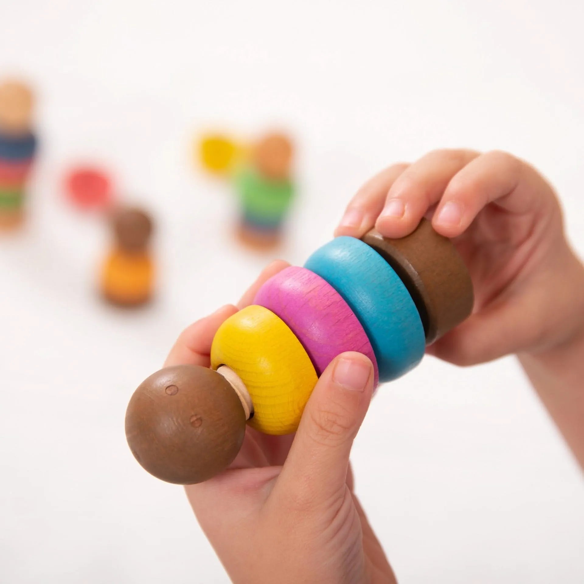Rainbow Wooden Community People-Rainbow Wooden Community People