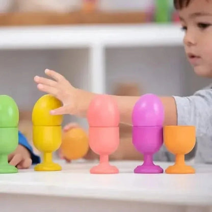 Rainbow Wooden Eggs-Rainbow Wooden Eggs