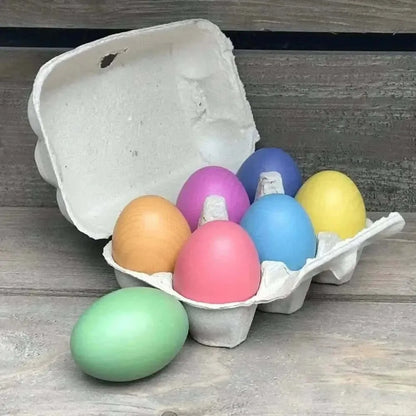 Rainbow Wooden Eggs-Rainbow Wooden Eggs