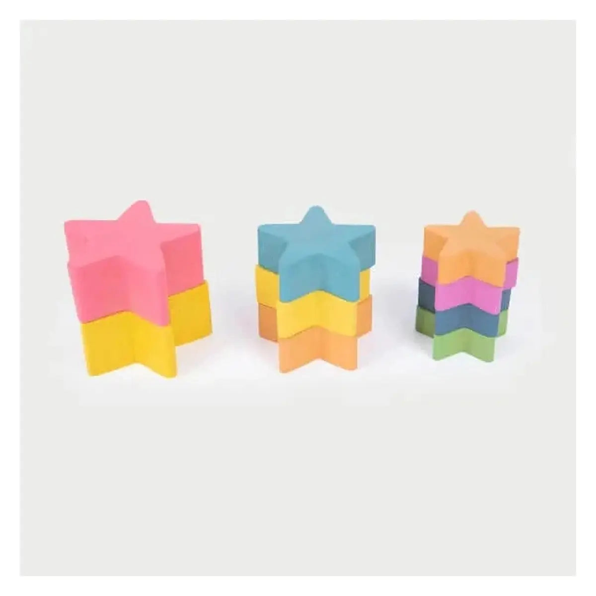 Rainbow Wooden Stars-Rainbow Wooden Stars