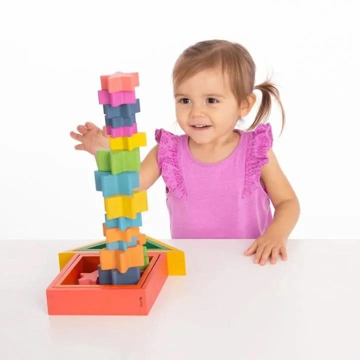 Rainbow Wooden Stars-Rainbow Wooden Stars