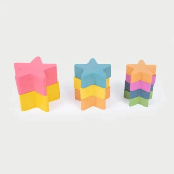 Rainbow Wooden Stars-Rainbow Wooden Stars