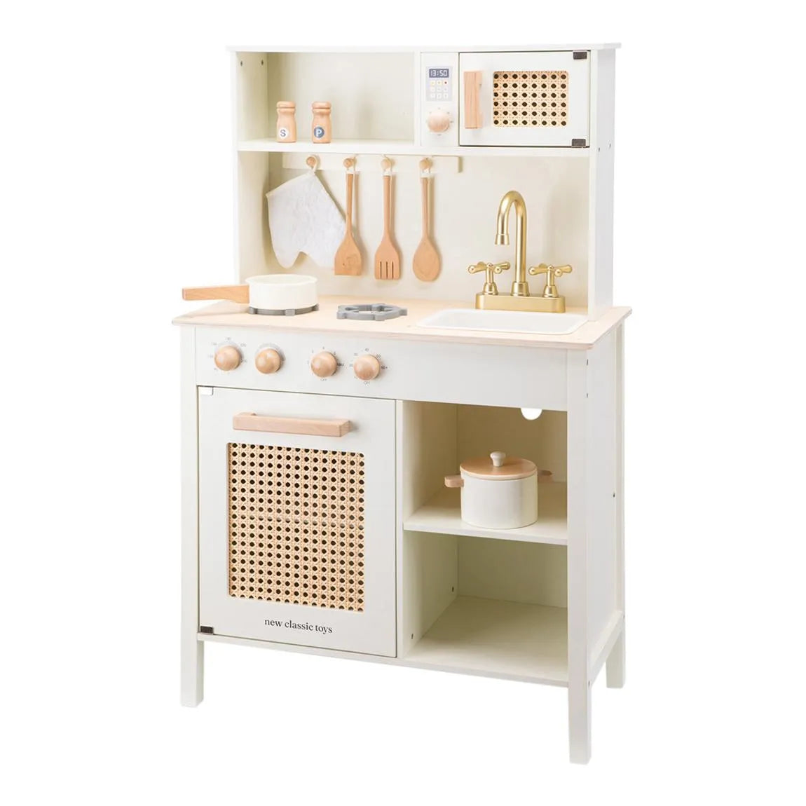 Rattan Wooden Kitchenette-Rattan Wooden Kitchenette