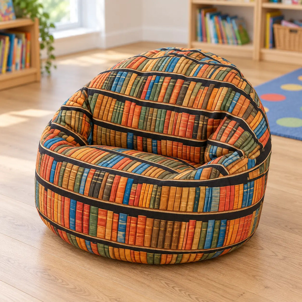 Reading Beany Chair in a UK school reading area