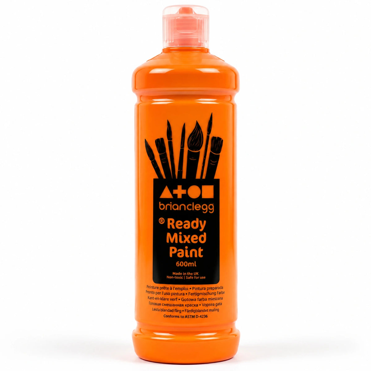 Ready Mixed Paint 600ml Orange-Ready Mixed Paint 600ml Orange