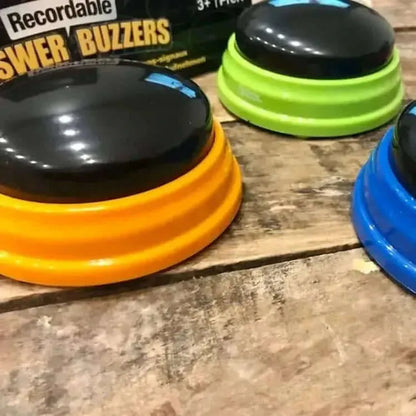 Recordable Answer Buzzers Set of 4-Recordable Answer Buzzers Set of 4