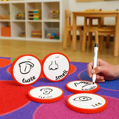 Red 10 Second Message Discs-Red 10 Second Message Discs