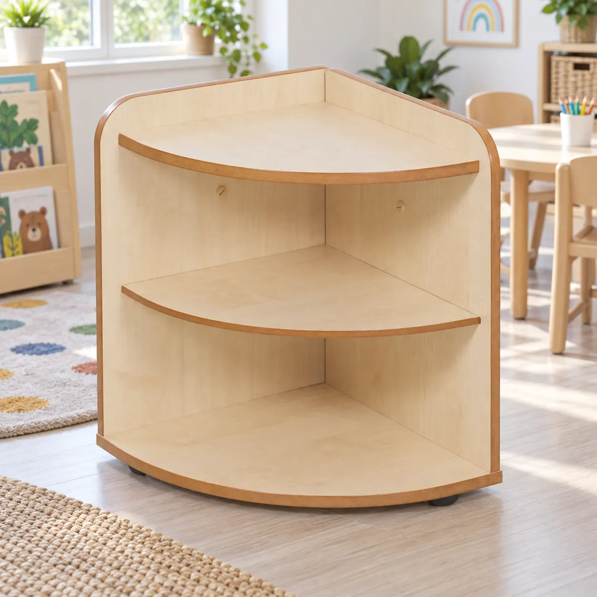 Rookie Range 2 High Corner Unit in a bright early years classroom