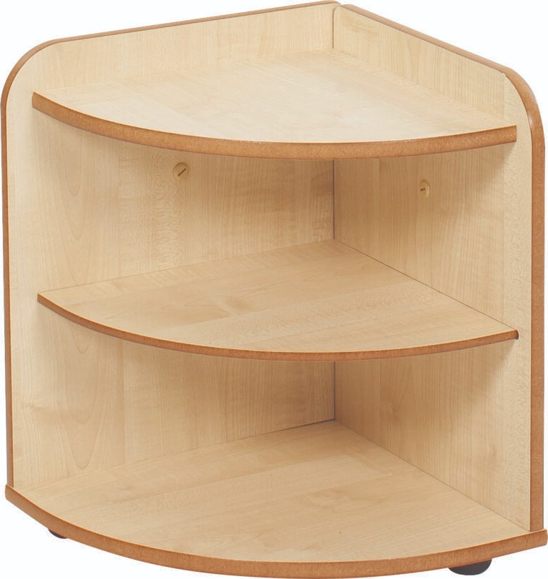 Rookie Range 2 High Corner Unit, The Rookie Range 2 High Corner Unit can serve many purposes. This Rookie Range 2 High Corner Unit can accommodate large-sized toys and other learning materials. Simply add some large baskets so you can sort all toys accordingly. The Rookie Range 2 High Corner Unit comes in a maple colour with plenty of room for storage, this set will blend with style perfectly in any room! Weight 7 kg Dimensions 360 × 360 × 442 mm, Rookie Range Corner Shelf Unit,PlayScapes Low Level 90° Corn