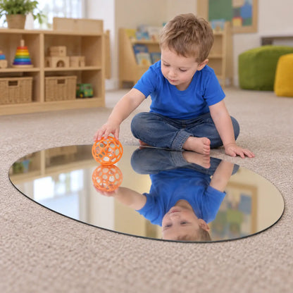 Round Visual Perception Mirror natural UK early years view 6