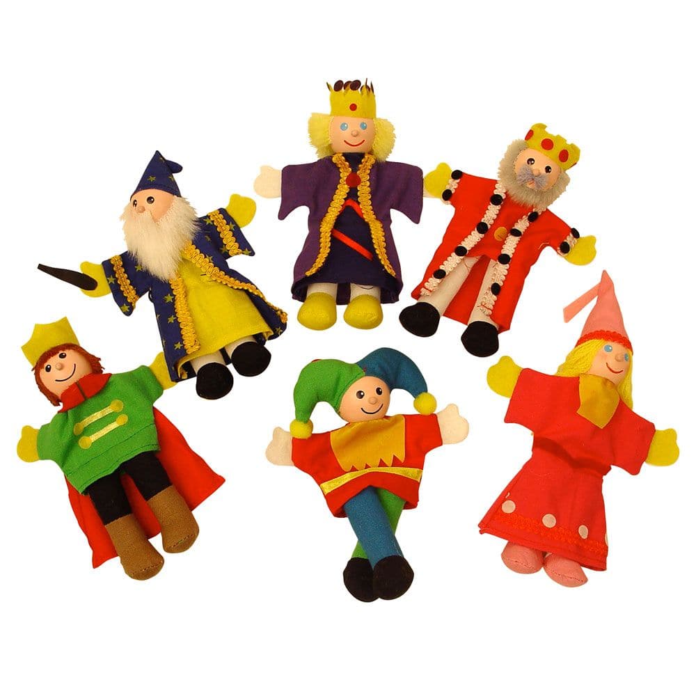 Royalty Finger Puppets, The Royalty Finger Puppets offer a world of imaginative play for young children. Perfectly sized for little hands, this set includes a vibrant cast of characters: a king, queen, prince, princess, wizard, and a theatrical court jester. Each puppet has been meticulously crafted from high-quality, responsibly sourced materials, ensuring they are not only fun but also safe for play. Kids can enjoy hours of creative storytelling, whether they are re-enacting legendary tales of royalty or 