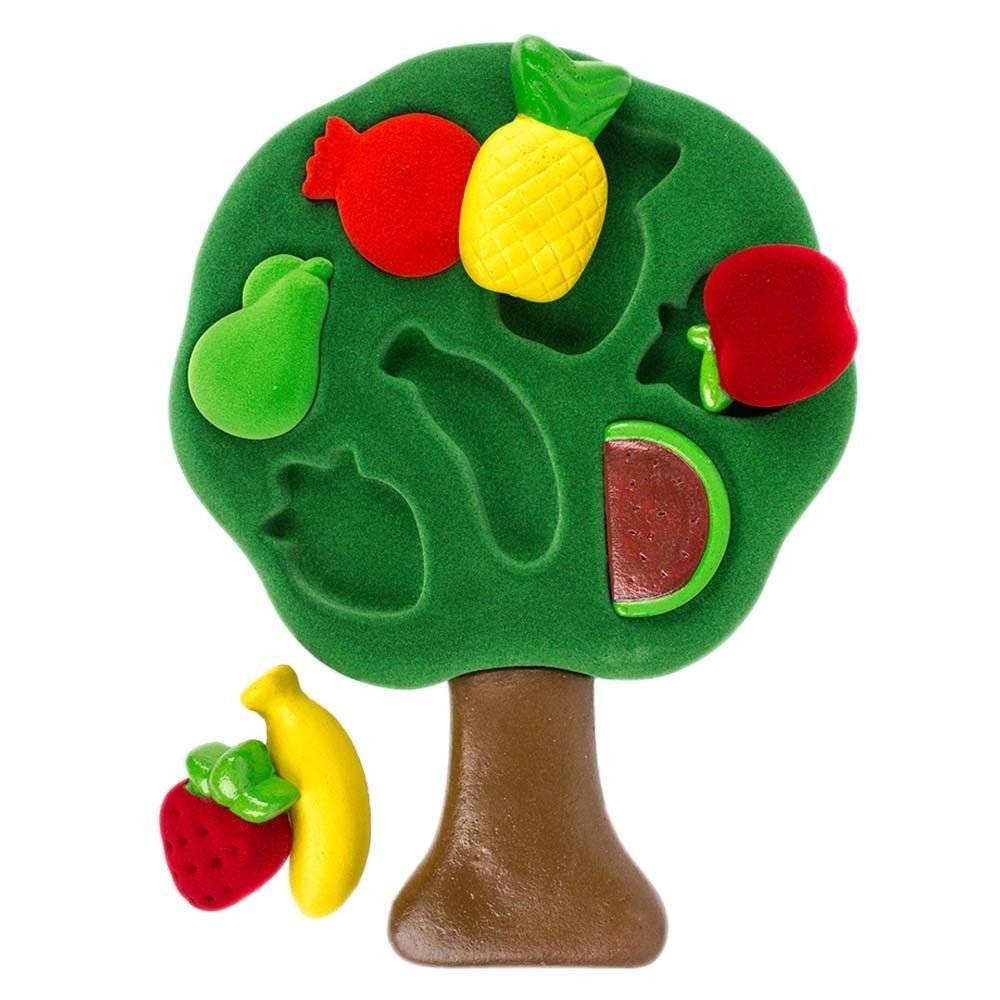 Rubbabu Fruit Shape Sorter, Children will love to learn more with the Rubbabu 3D Shape Sorter Fruits. It comes with attractive colour to grab kid's attention and to make their learning and colourful. It is great and interesting way to educate children about fruits and its benefits. Made from high quality rubber, it is soft, natural and safe for little hands to play with. It creates a wonderful learning opportunity for them to develop fine motor skills. Rubbabu produce hand made toys from natural biodegradab