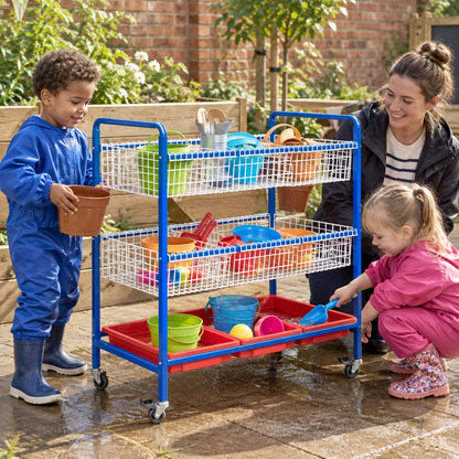 Sand and Water Metal Trolley-Sand and Water Metal Trolley