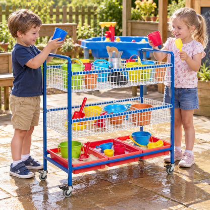 Sand and Water Metal Trolley-Sand and Water Metal Trolley