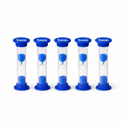 Sand timer mini 1 minute pack of 5-Sand timer mini 1 minute pack of 5