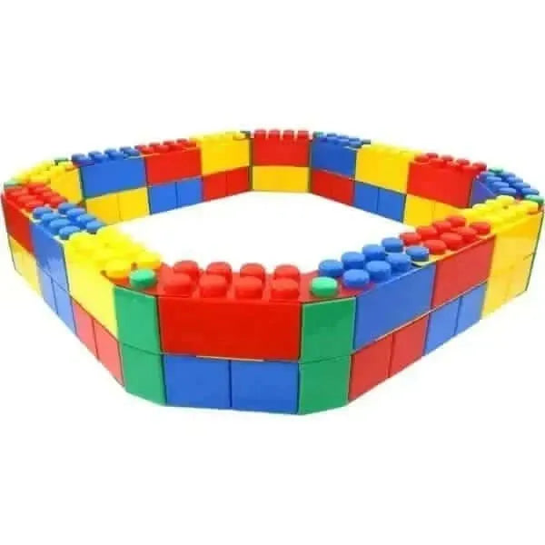 Sandpit with building bricks-Sandpit with building bricks