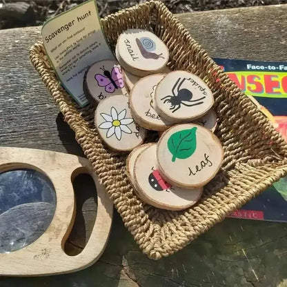 Scavenger Hunt Wooden Discs-Scavenger Hunt Wooden Discs