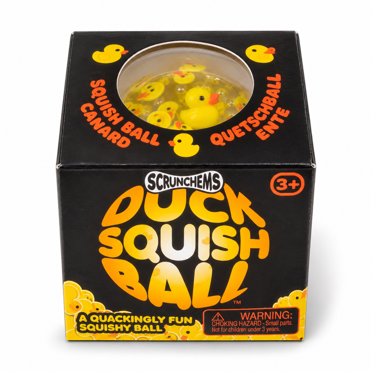 Scrunchems Duck Squish Ball single boxed product