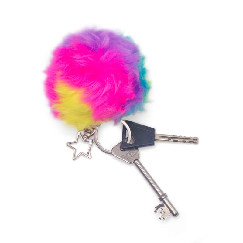 Scrunchems Furry Squish Ball Keychain-Scrunchems Furry Squish Ball Keychain