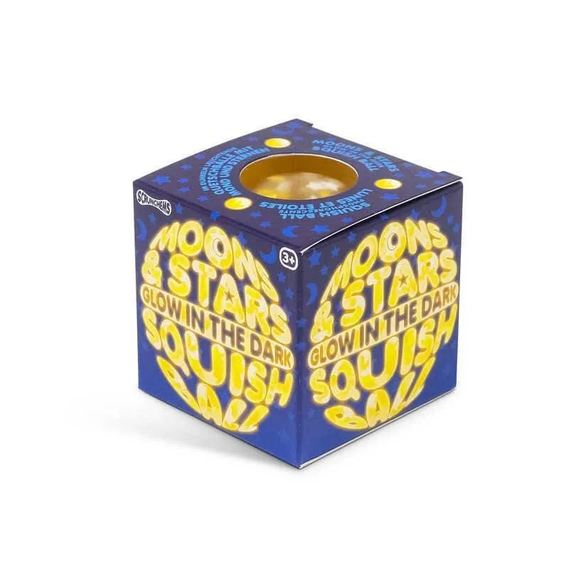 Scrunchems Glow in the Dark Moon and Stars Squishball-Scrunchems Glow in the Dark Moon and Stars Squishball