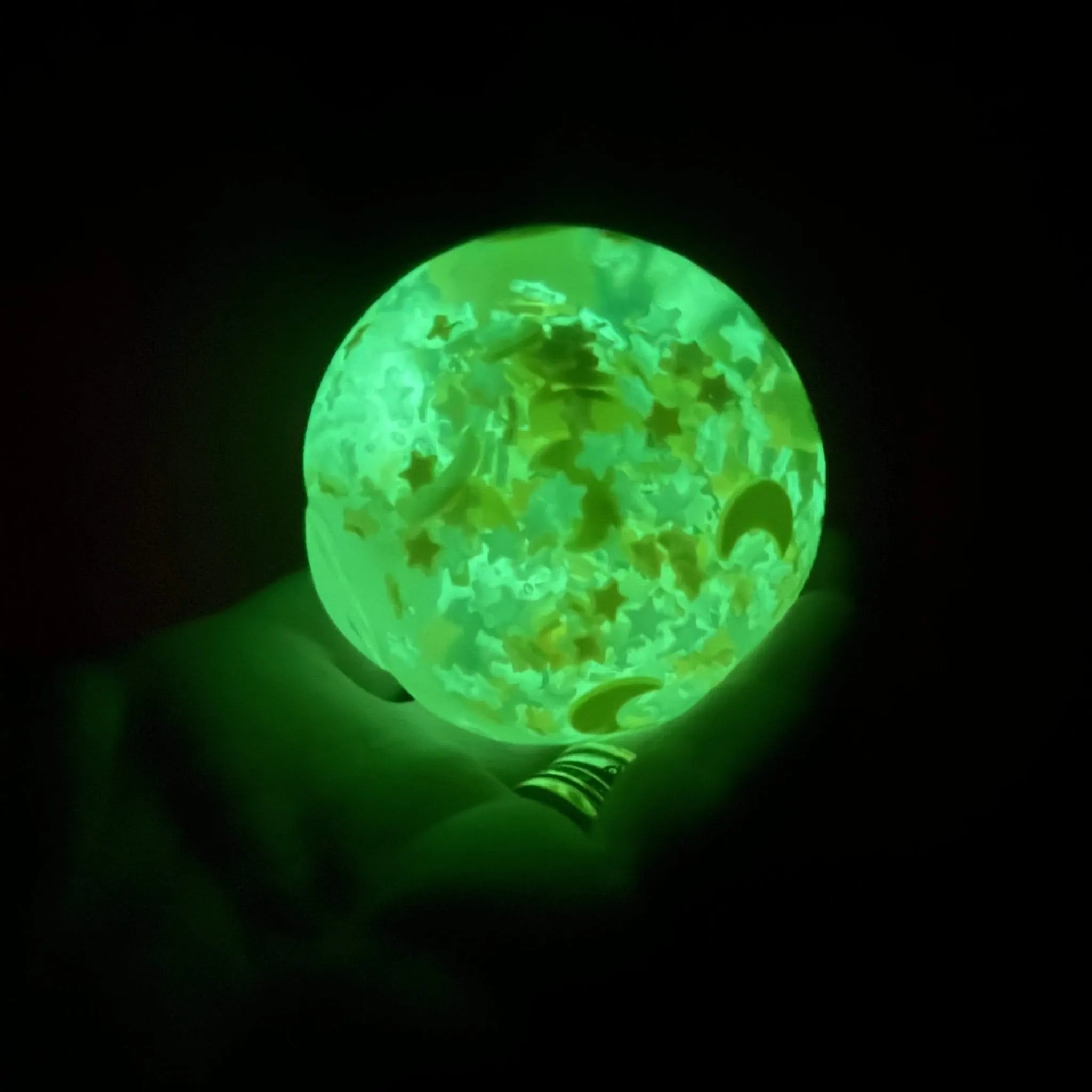 Scrunchems Glow in the Dark Moon and Stars Squishball-Scrunchems Glow in the Dark Moon and Stars Squishball