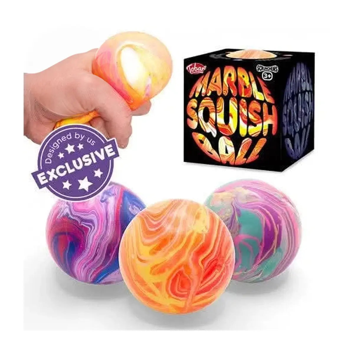 Scrunchems Marble Effect Squish Ball-Scrunchems Marble Effect Squish Ball