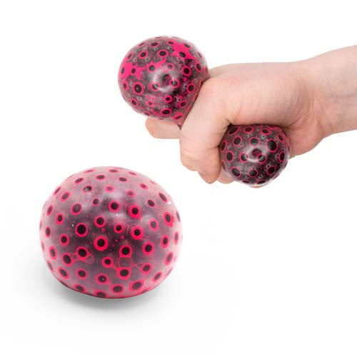 Scrunchems Neon Beans Squish Ball, Take a break from the hustle and bustle of daily life with the Scrunchems Neon Beans Squish Ball, the ultimate stress ball experience! This stress-relieving toy is not only squishy, but also delightfully stretchy, providing hours of fidgety fun and relaxation.Featuring a vibrant and dotty neon design, this groovy glob is visually captivating and instantly grabs your attention. Its brightly colored appearance adds a touch of excitement to your stress relief routine.The Scru